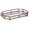 Kirkland's Home Bronze Scalloped Reflective Tray- Decorative Trays