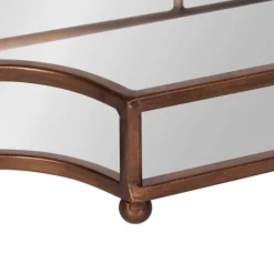 Kirkland's Home Bronze Scalloped Reflective Tray- Decorative Trays