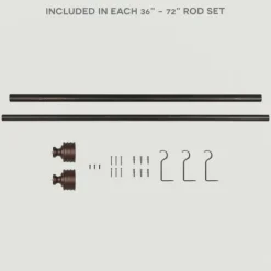 Kirkland's Home Bronze Stacked Cylinder Curtain Rod, 72 In.- Curtain Rods & Hardware