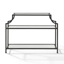 Kirkland's Home Bronze 3-Tier Ashlee Console Table- Console Tables