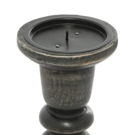 Kirkland's Home Bronze Wood Column Candle Holders, Set Of 3- Candle Holders
