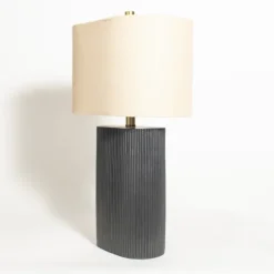 Kirkland's Home Brooks Ribbed Table Lamp- Table Lamps