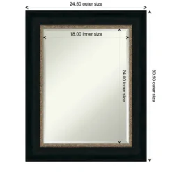 Kirkland's Home Brown And Bronze Scalloped Edge Frame Mirror- Decorative Mirrors