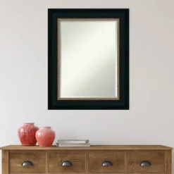 Kirkland's Home Brown And Bronze Scalloped Edge Frame Mirror- Decorative Mirrors