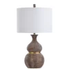 Kirkland's Home Brown And Gold Gourd Table Lamp- Table Lamps