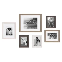 Kirkland's Home Brown And Gray 6-Pc. Gallery Wall Frame Set- Gallery Wall Frames