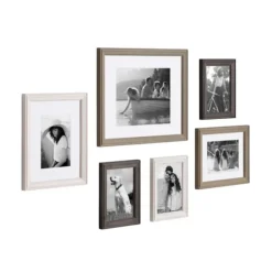 Kirkland's Home Brown And Gray 6-Pc. Gallery Wall Frame Set- Gallery Wall Frames
