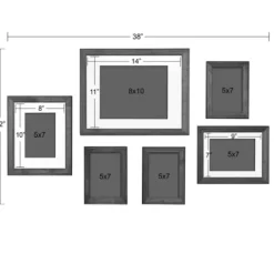 Kirkland's Home Brown And Gray 6-Pc. Gallery Wall Frame Set- Gallery Wall Frames