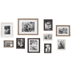 Kirkland's Home Brown And Gray 10-Pc. Gallery Wall Frame Set- Gallery Wall Frames