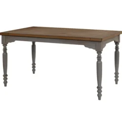 Kirkland's Home Brown And Gray Traditional Wood Dining Table- Dining Tables