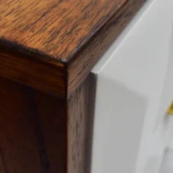 Kirkland's Home Brown And White Wood 2-Drawer Nightstand- Nightstands