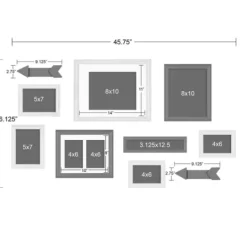 Kirkland's Home Brown Arrow 10-Pc. Gallery Wall Picture Frame Set- Gallery Wall Frames