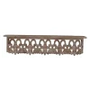 Kirkland's Home Brown Carved Scroll Wooden Wall Shelf- Shelves