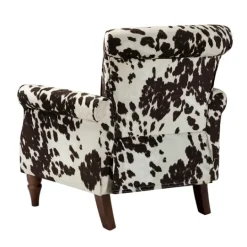Kirkland's Home Brown Cow Print Upholstered Accent Chair- Accent Chairs