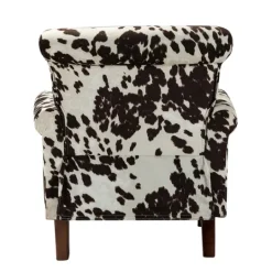 Kirkland's Home Brown Cow Print Upholstered Accent Chair- Accent Chairs