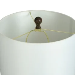 Kirkland's Home Brown Curved Wood Table Lamp- Table Lamps