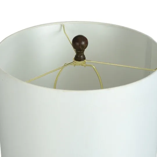 Kirkland's Home Brown Curved Wood Table Lamp- Table Lamps