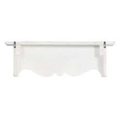 Kirkland's Home Brown Distressed Carved Wood Wall Shelf- Shelves