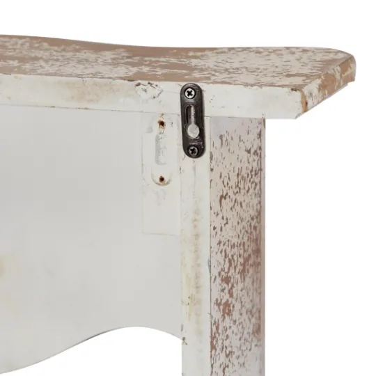 Kirkland's Home Brown Distressed Carved Wood Wall Shelf- Shelves