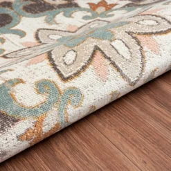 Kirkland's Home Brown Floral Medallion Outdoor Area Rug, 5X7- Outdoor Rugs