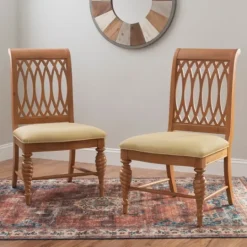 Kirkland's Home Brown Hollywood Regency Dining Chairs, Set Of 2- Dining Chairs