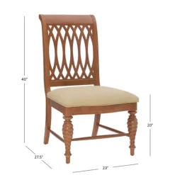 Kirkland's Home Brown Hollywood Regency Dining Chairs, Set Of 2- Dining Chairs
