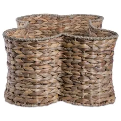 Kirkland's Home Brown Hyacinth Dog Bone Basket- Baskets & Boxes