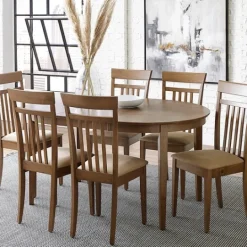 Kirkland's Home Brown Leaf Wooden Dining Table- Dining Tables