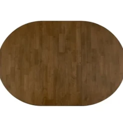 Kirkland's Home Brown Leaf Wooden Dining Table- Dining Tables