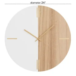 Kirkland's Home Brown Neutral Element Wall Clock- Clocks