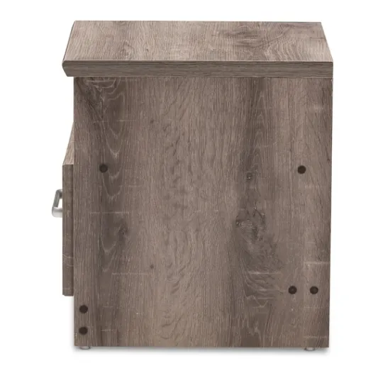 Kirkland's Home Brown Oak Wood Finish Open Shelf Nightstand- Nightstands
