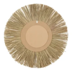 Kirkland's Home Brown Reed And Wood Wall Mirror- Decorative Mirrors