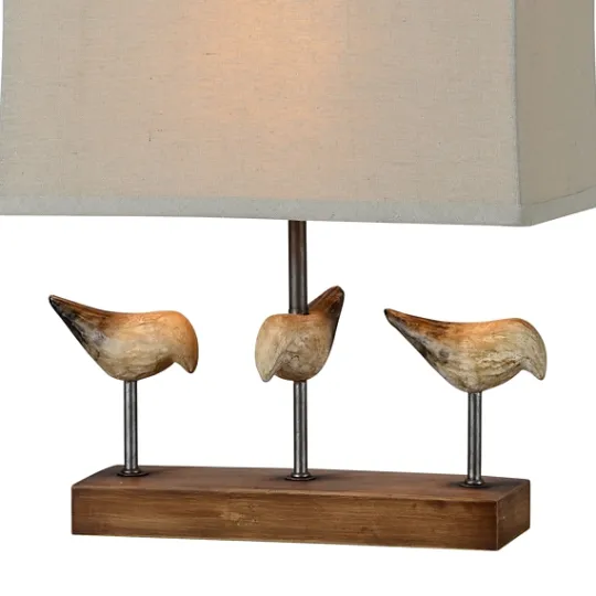Kirkland's Home Brown Resin Birds Rec Gle Table Lamp- Table Lamps