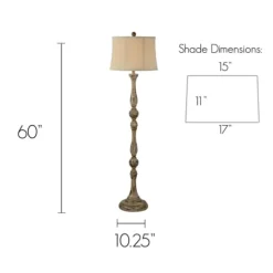 Kirkland's Home Brown Rodan Floor Lamp- Floor Lamps