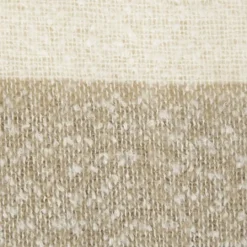 Kirkland's Home Brown Rugby Stripe Fringe Throw- Blankets & Throws