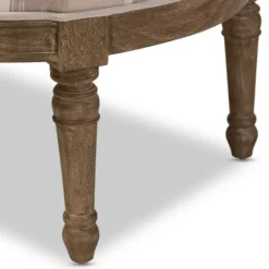 Kirkland's Home Brown Striped Upholstered Accent Chair- Accent Chairs