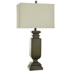 Kirkland's Home Brown Traditional Rectangular Table Lamp- Table Lamps