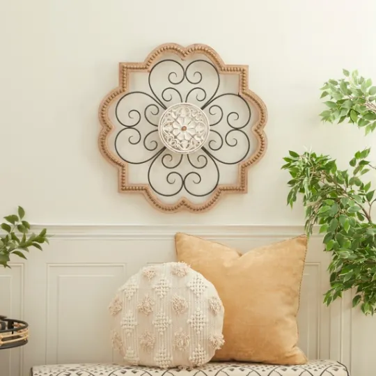 Kirkland's Home Brown Wood And Metal Farmhouse Wall Plaque- Wall Plaques