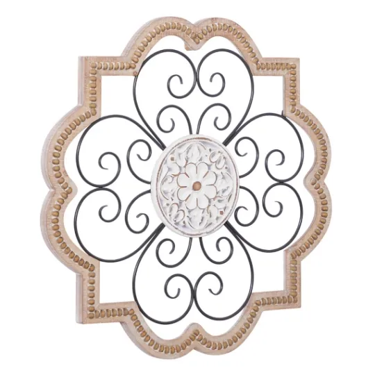 Kirkland's Home Brown Wood And Metal Farmhouse Wall Plaque- Wall Plaques