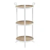 Kirkland's Home Brown Wood And Metal 3-Tier Side Table- Accent & End Tables