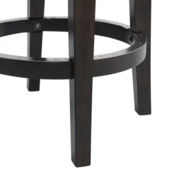Kirkland's Home Brown Wood Backless Swivel 2-Pc. Counter Stool Set- Bar Stools & Counter Height Stools