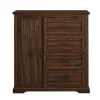 Kirkland's Home Brown Wood Cabinet And 4-Drawer Wardrobe- Dressers & Chests