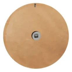 Kirkland's Home Brown Wood Frame Black Metal Cutout Wall Clock- Clocks