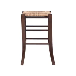 Kirkland's Home Brown Wood Grass Backless 2-Pc. Counter Stool Set- Bar Stools & Counter Height Stools
