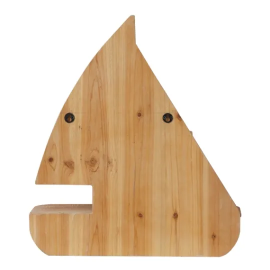 Kirkland's Home Brown Wood Sailboat Wall Shelf- Shelves