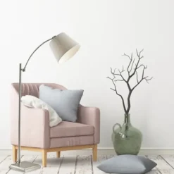 Kirkland's Home Brushed Adjustable Arm Floor Lamp- Floor Lamps