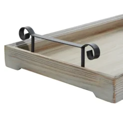Kirkland's Home Brushed Distressed 2-Pc. Decorative Tray Set- Decorative Trays