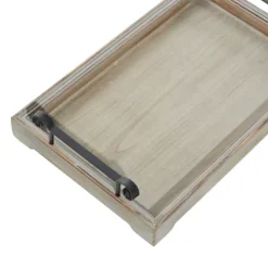 Kirkland's Home Brushed Distressed 2-Pc. Decorative Tray Set- Decorative Trays