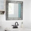 Kirkland's Home Brushed Galvanized Wall Mirror, 22X22 In.- Decorative Mirrors