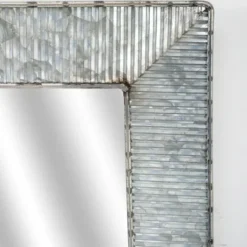 Kirkland's Home Brushed Galvanized Wall Mirror, 22X22 In.- Decorative Mirrors
